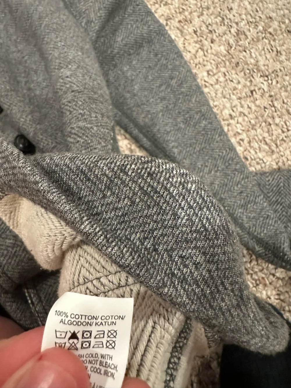 Lucky Brand Gray Men's Cardigan Sweater Size Medium